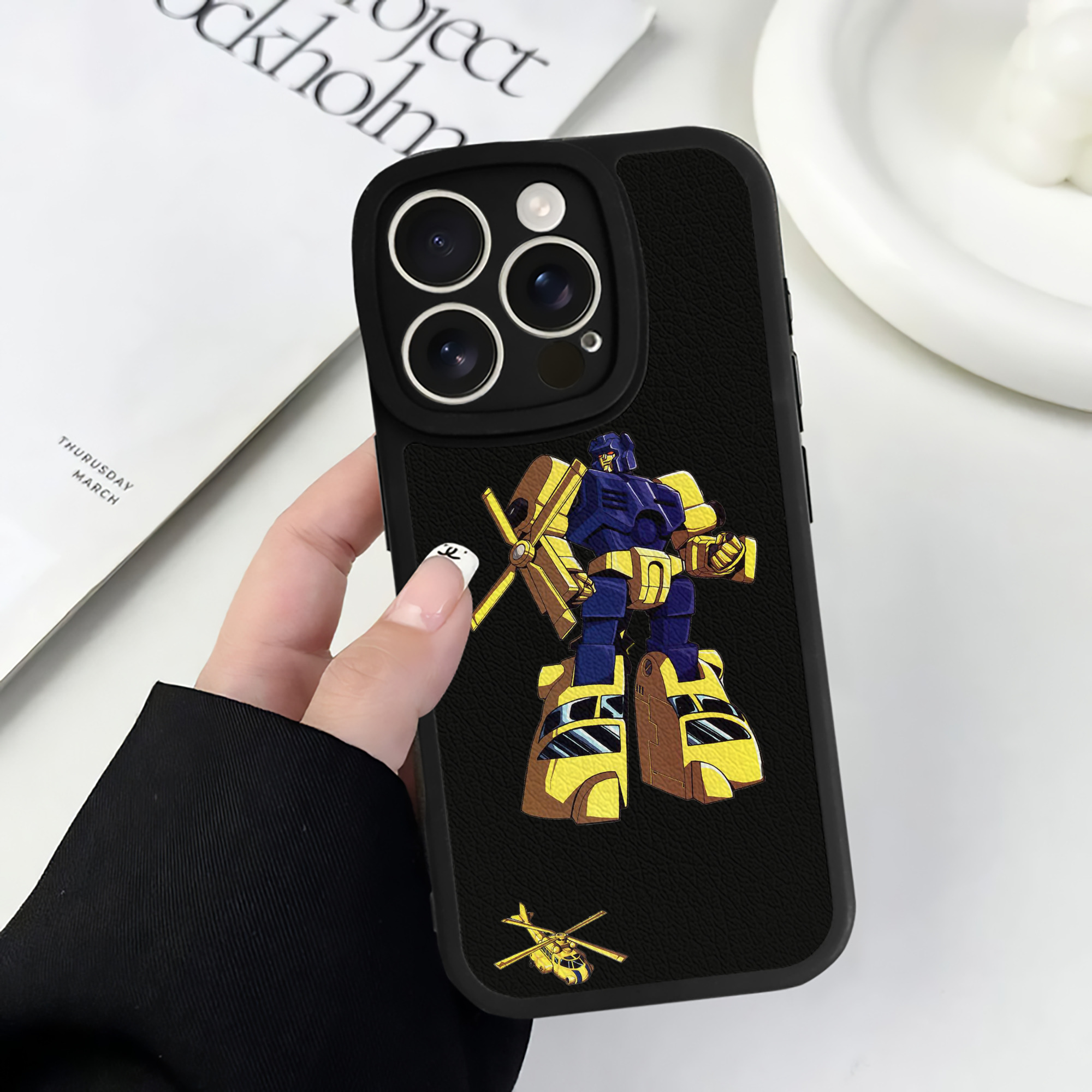 （画像用）  【iPhone 16シリーズ対応】シリコンスマホケース（レザー調） 材質：シリコン